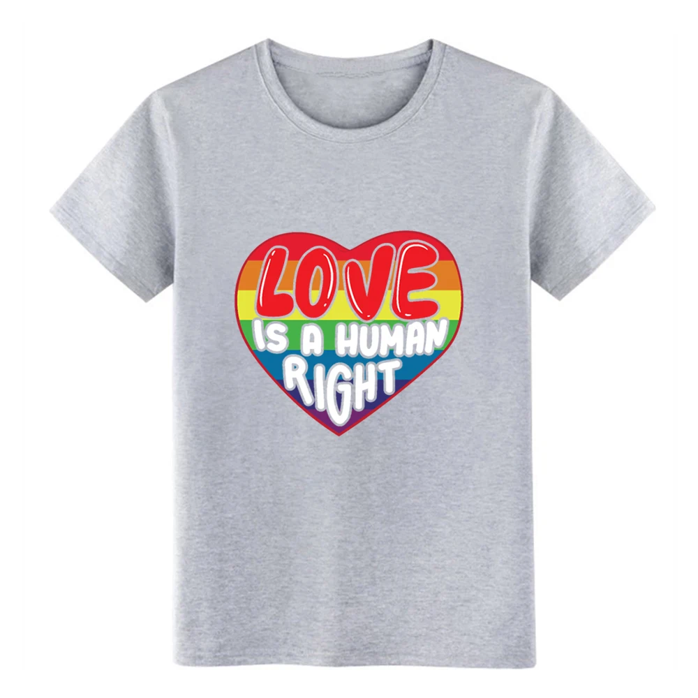 Мужская футболка Love Is A Human Right LGBTQ с коротким рукавом подарок на весну S