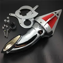 Aftermarket free shipping motorcycle parts Cone Spike Air Cleaner intake for Honda Aero 750 VT750 all year 1986-2012 Chrome