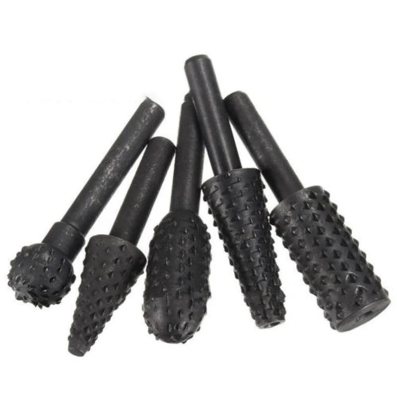 

5pcs Woodworking Mace Drill Bit 10mm 25mm 29mm 33mm Power Grinding Tool Kit Wood Metal Drilling Hole Bits