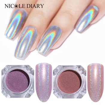 

Nail Powder Nail Art Holo Acrylic Glitter Shimmer Dust Chrome Pigment DIY Nail Accessories Design