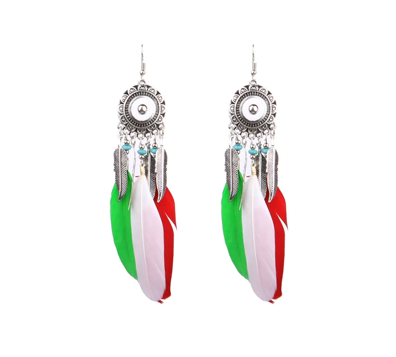 Feather Leaf Tassel earrings (7)