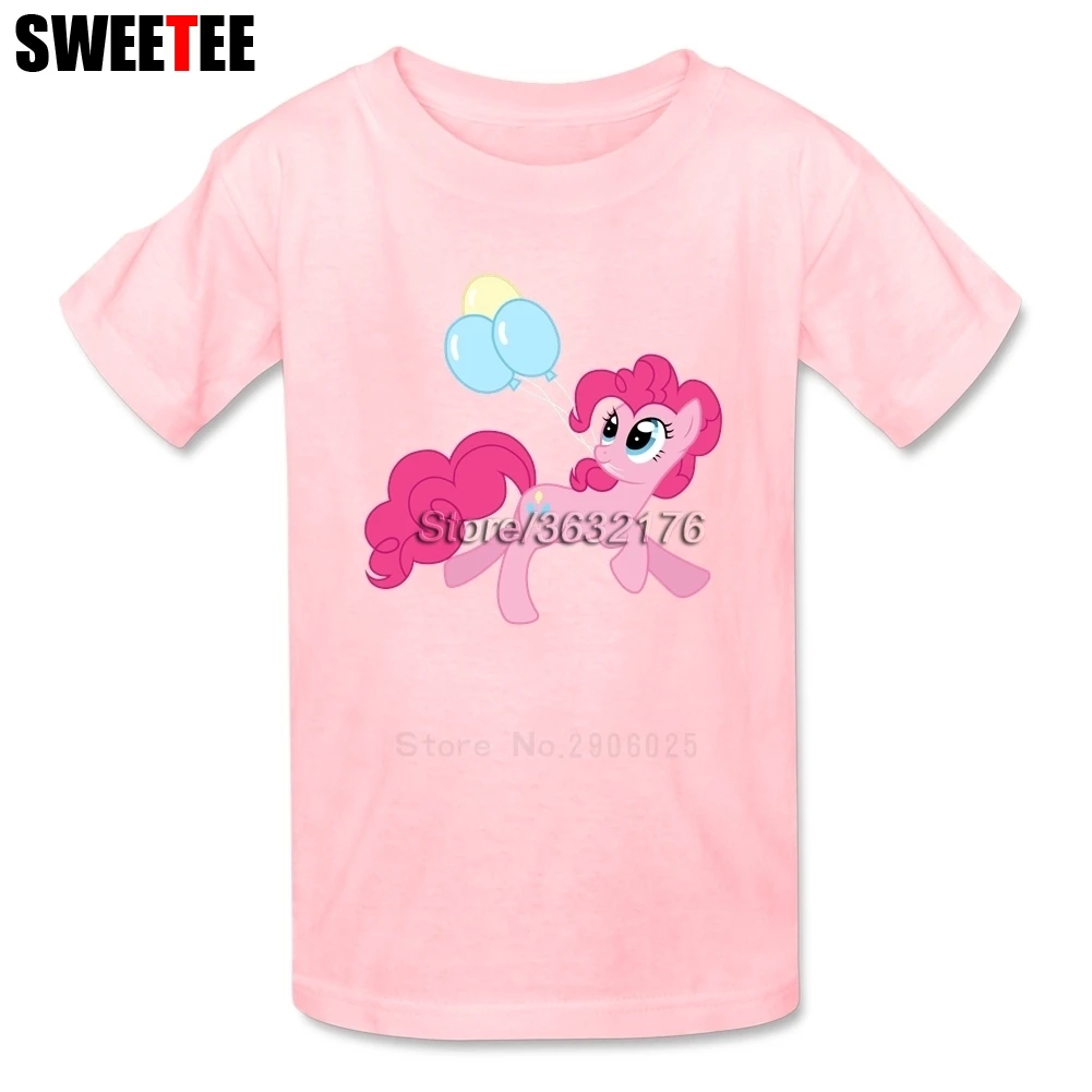 

children's Toddler Cotton Pinkie Pie Grasping 3 Balloons Boy Girl 2018 T-shirt Round Neck Kid Tee-shirt T Shirt Infant Tshirt