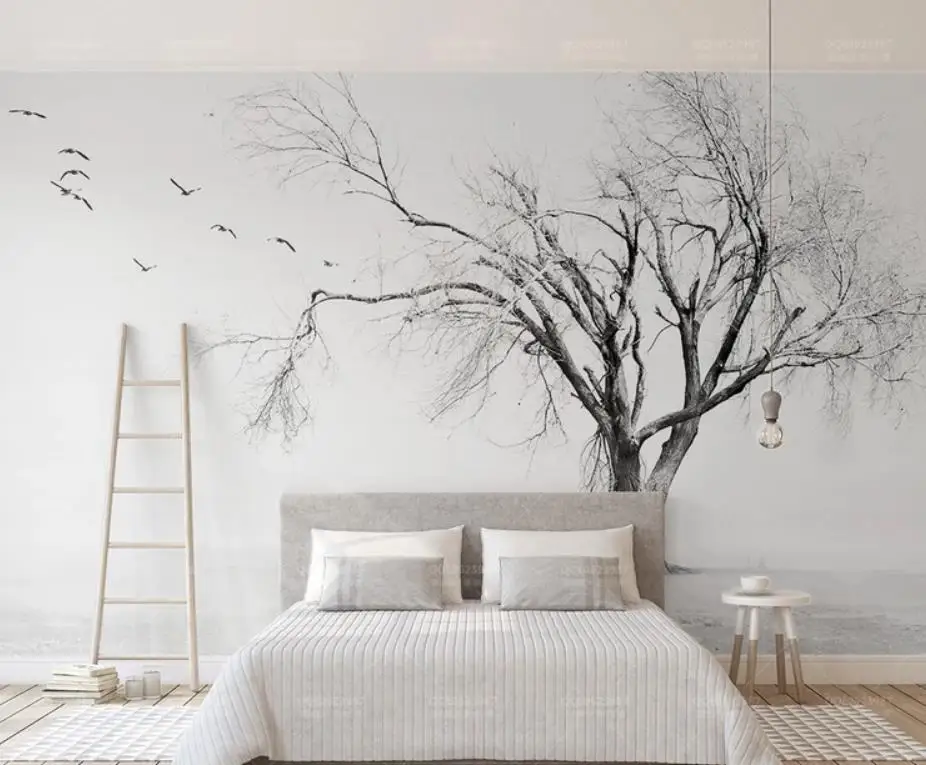Luxury Blackout 3D Window Curtains For Living Room Bedroom a tree wild bird bird background wall Luxury Blackout 3D Window Curtains For Living Room Bedroom a tree wild bird bird background wall