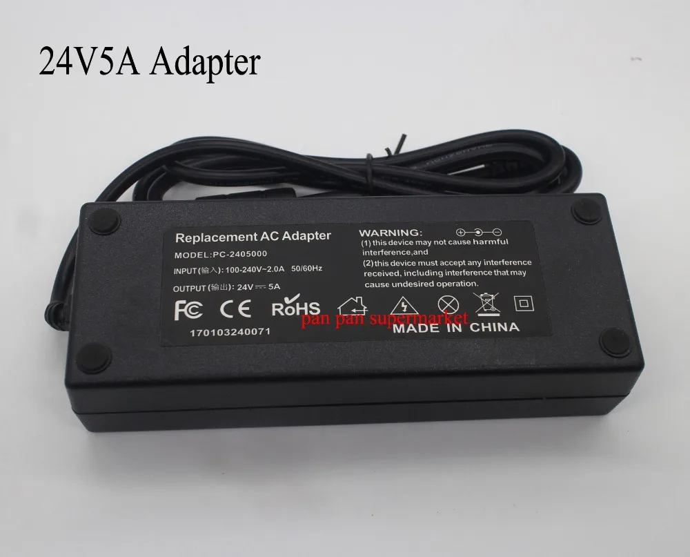 24v 5a 120w светодиодный трансформатор AC100 240V к dc24v адаптер питания для компьютера и