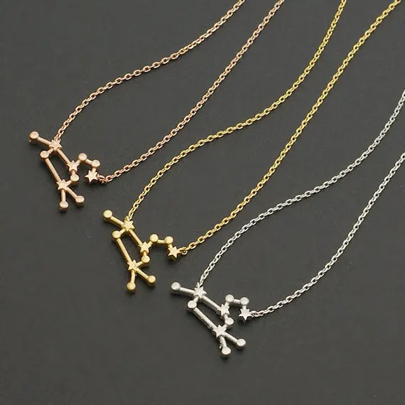 10 шт./Лот ожерелье со знаками Зодиака|constellation necklace|zodiac necklacenecklace wholesale |