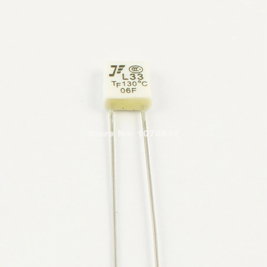 

2Pcs Per Lot L33 Cutoff TF 130 Degree Thermal Fuse 2A 250V