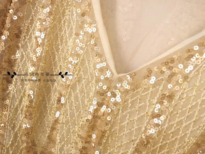 Cakucool Sequined Bling Blouse Long Batwing Sleeve