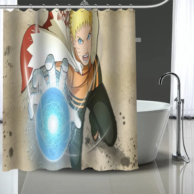Custom Naruto Shower Curtain Modern Fabric Bath Curtains Home Decor 