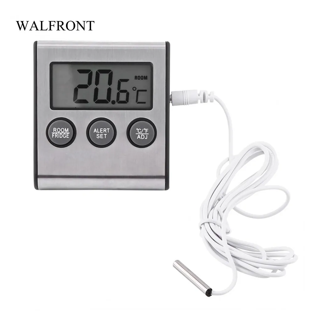 Buy WALFRONT Digital LCD Fridge Thermometer Monitor