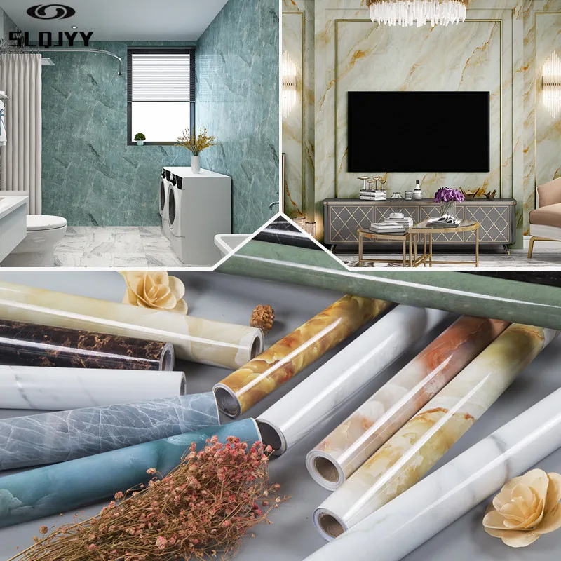 Утолщенная имитация мрамора самоклеющиеся обои кухня ванная комната окно столешница ремонт шкаф мебель ремонт