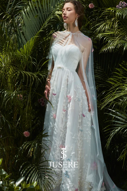 Pleated Bodice Wedding Dress