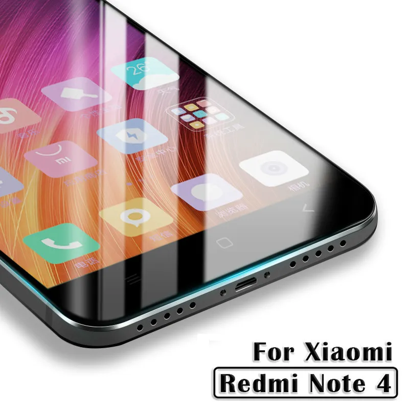 Закаленное стекло для Xiaomi Redmi Note 4 стеклянный чехол Защита экрана Xiami Xaomi xiomi redmi note