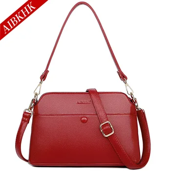 

New Arrival Fashion Women Flap Handbags European Genuine Leather Ladies Shoulder Bags Female Girl Brand Luxury Crossbody Bag