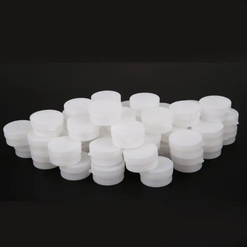 

Portable 50pcs Mini Refillable Bottles Cosmetic Empty Cosmetic Jar Pot Eyeshadow Face Cream Container Refillable Box