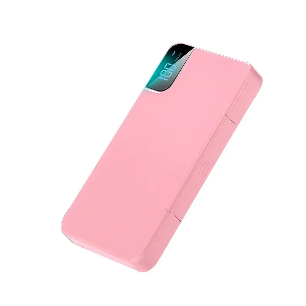 

White Phone Holder With Pink Power 2A Digital LCD 2 1260100 Black Display Bank 8000mAh General Portable Blue 5V 1A