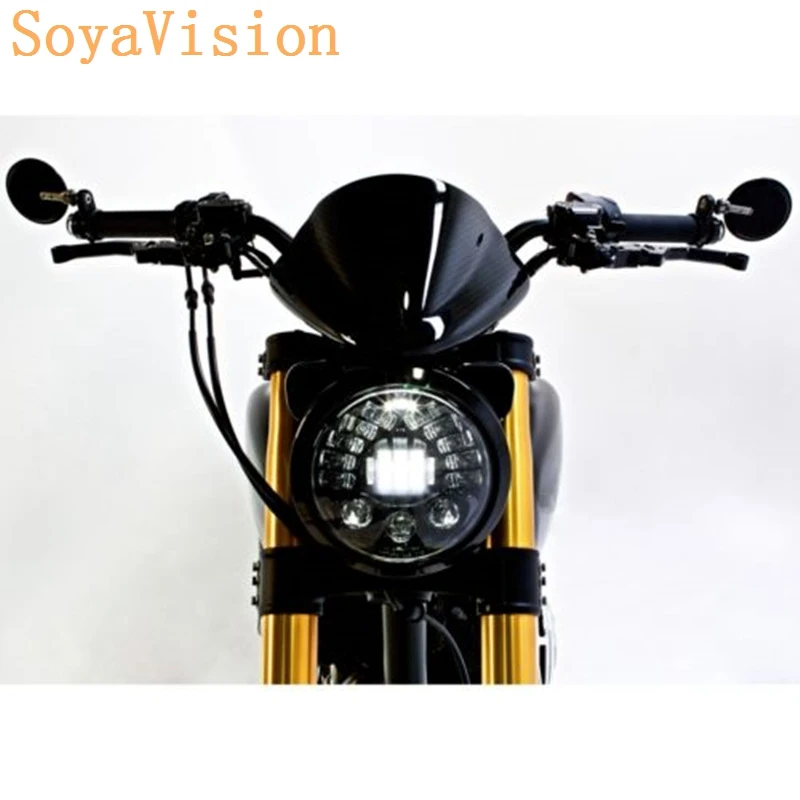 For Harley Yamaha 7 Motorcycle Adaptive Projector Daymaker Headlight LED Light (9)