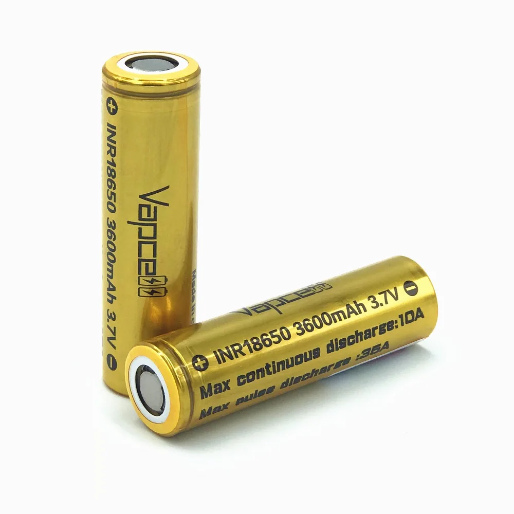 4 шт VAPCELL INR 18650 3600mAh 3,7 V перезаряжаемая литиевая батарея высокой мощности непрерывная 35A vs keeppower дымовая E-CIG IMR батарея