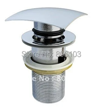 

Polished Chrome Bathroom Accessory Suqare Overflow Pop-up Drain