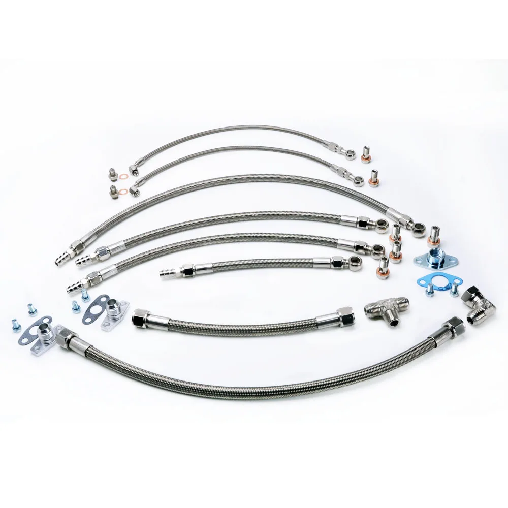

Kinugawa Turbo Oil & Water Line Kit for TOYOTA 1JZ-GTE 2JZ-GTE / for HKSs T3G / for Garrett T25 Turbo