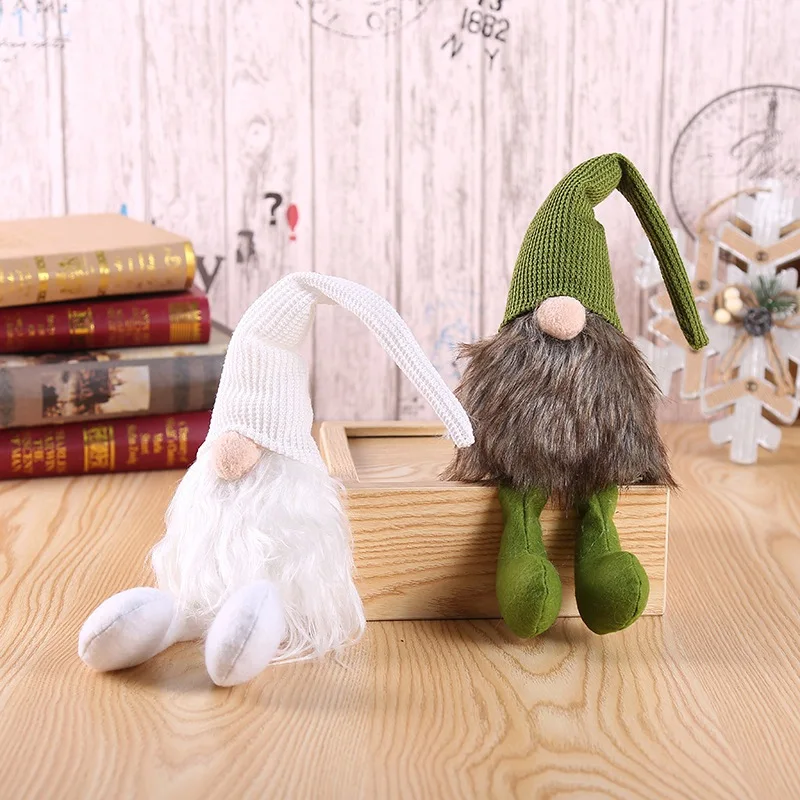 

Hot Handmade Swedish Tomte Home Christmas Tree Ornaments Forest man Christmas Decorations Table Decor Birthday New Year Presents