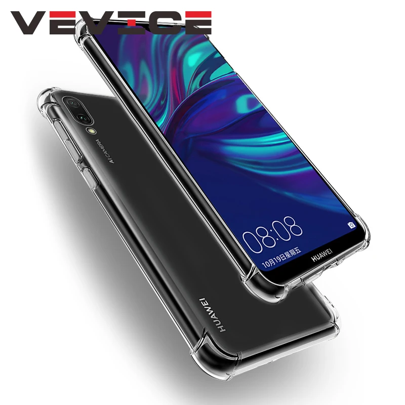 Противоударный прозрачный мягкий чехол из ТПУ для Huawei Y6 Y7 Prime Y9 2019 Y5 2018 Honor 7C Pro 5 99 7A