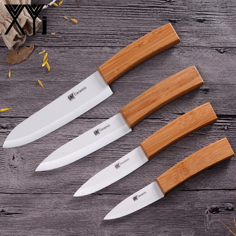 XYj поварские ножи оксид циркония керамические кухонные ножи Vege слайсер поварской нож светильник с бамбуковой ручкой нож для мяса