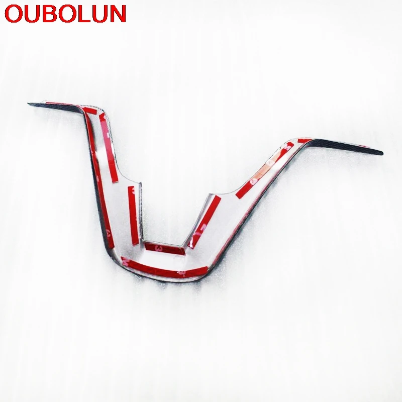 OUBOLUN интерьер ABS углеродное волокно окрашивание рулевого колеса отделка верхнего