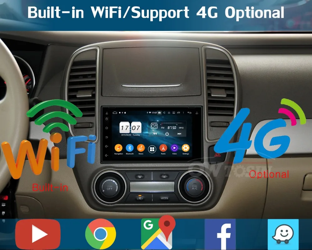 Clearance 6" IPS 8Core 4G +64G Android 9.0 Universal Car DVD Radio GPS Navi For Nissan Frontier Navara Murano Trepang Micra Patrol CarPlay 9