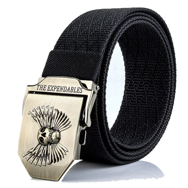 Buy brand 120cm Canvas Belt Fashion Zinc Alloy Buckle