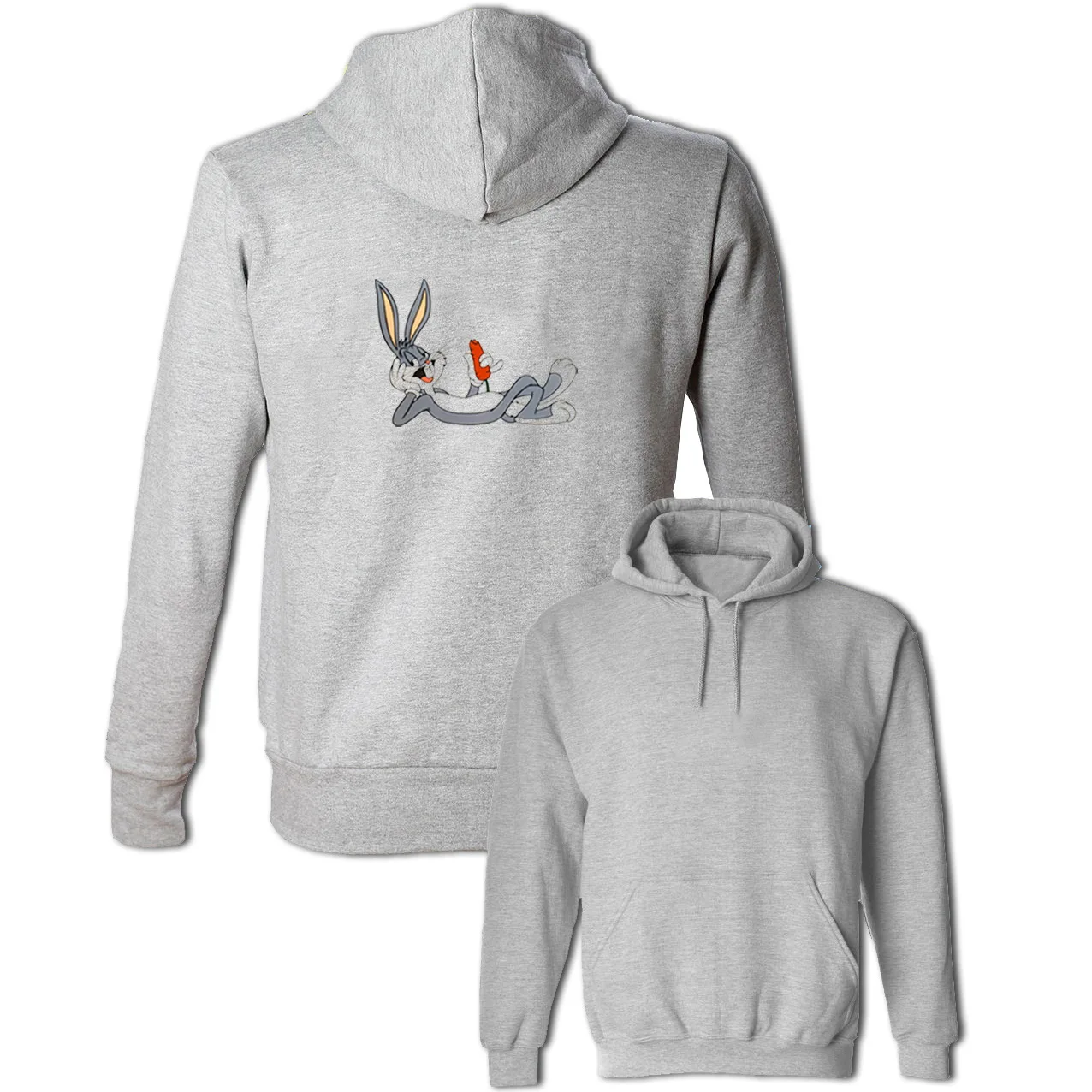 

CUTE Bugs Bunny Hoodies Men's Women's Boys Girls Cotton Sweatshirt Funny Cartoon Jackets Casual Long Sleeve Hooded Pullover Tops
