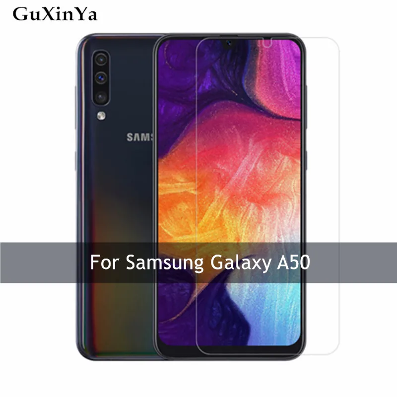 2 шт. закаленное стекло для Samsung Galaxy A50 защита экрана 9H Переднее Защита от царапин