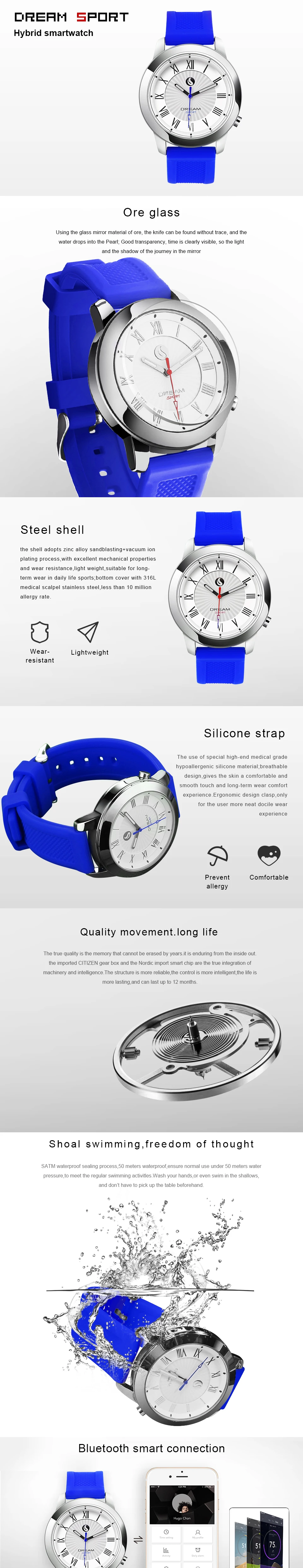 dream sport hybrid smartwatch