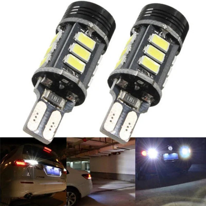

2Pcs T15 912 921 W16W High Quality Super Bright Low Consumption Super White 15-SMD 5630 LED Backup Lights 9W Reverse Bulb#294232