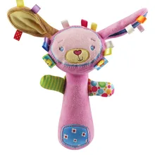 1 шт. высококачественные животные ручные колокольчики Музыкальные мягкие игрушки для детей Развивающая погремушка кровать дети 5,24