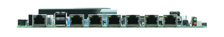 Firewall motherboard N70SL supports Intel 1037U/1.80GHz Dual core processor with 6*USB/2*COM for 6 LAN