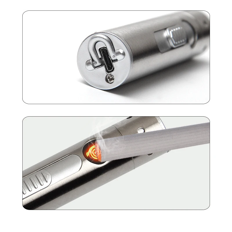 3 in 1 Outdoor Mini LED Flashlight + Cigarette Lighter + Infrared Light USB Charging Aluminium Alloy Torch High Power 3 in 1 Outdoor Mini LED Flashlight + Cigarette Lighter + Infrared Light USB Charging Aluminium Alloy Torch High Power