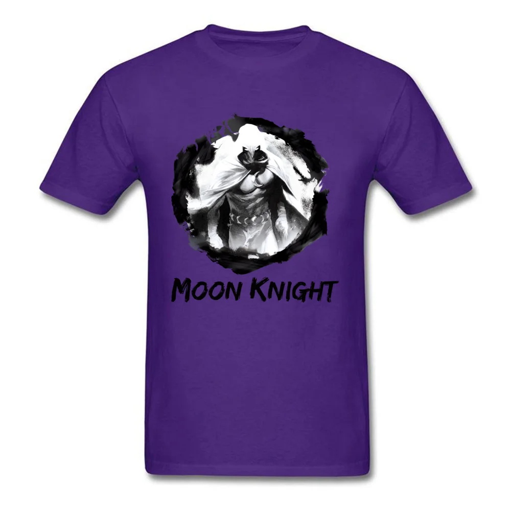 O-Neck Star War Moon Knight Portal 100% Cotton Mens Top T-shirts Summer Tops T Shirt Newest Clothing Shirt Short Sleeve Moon Knight Portal purple