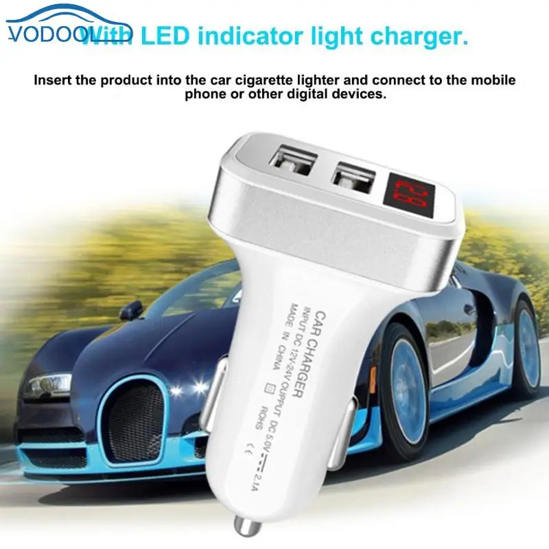 VODOOL DC12 24V 2.1A двойная фотография со светодиодным индикатором детектор напряжения