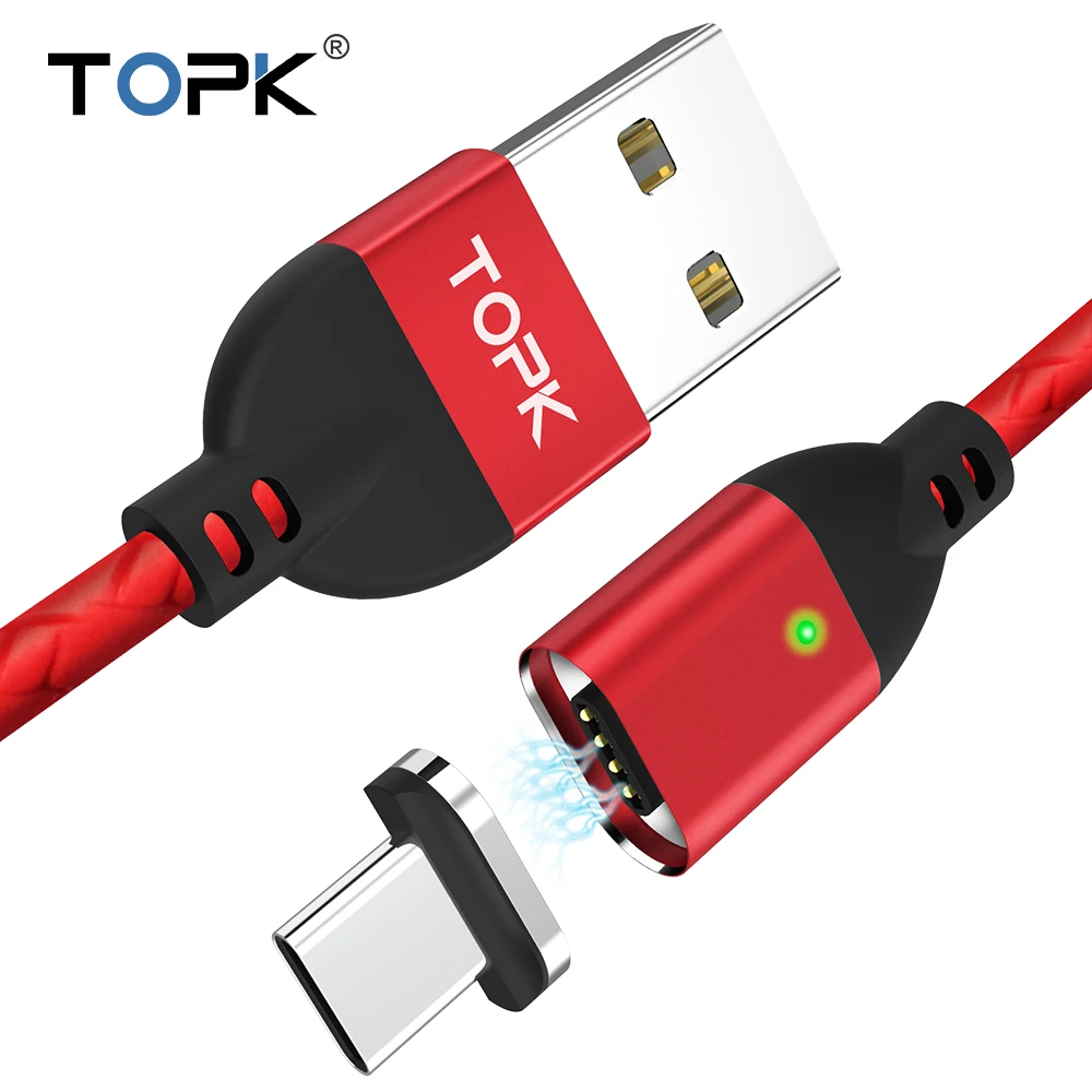 TOPK USB C Cable For Samsung Galaxy S9 Plus Quick Charge 3.0