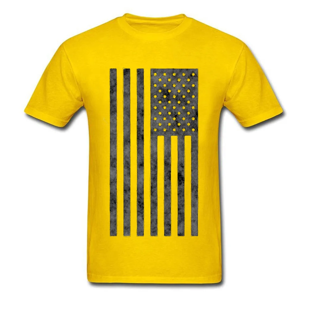Grunge Style American Flag Birthday April FOOL DAY 100% Cotton O-Neck Men Tops & Tees Tops Tees Cheap Short Sleeve T-shirts Grunge Style American Flag yellow