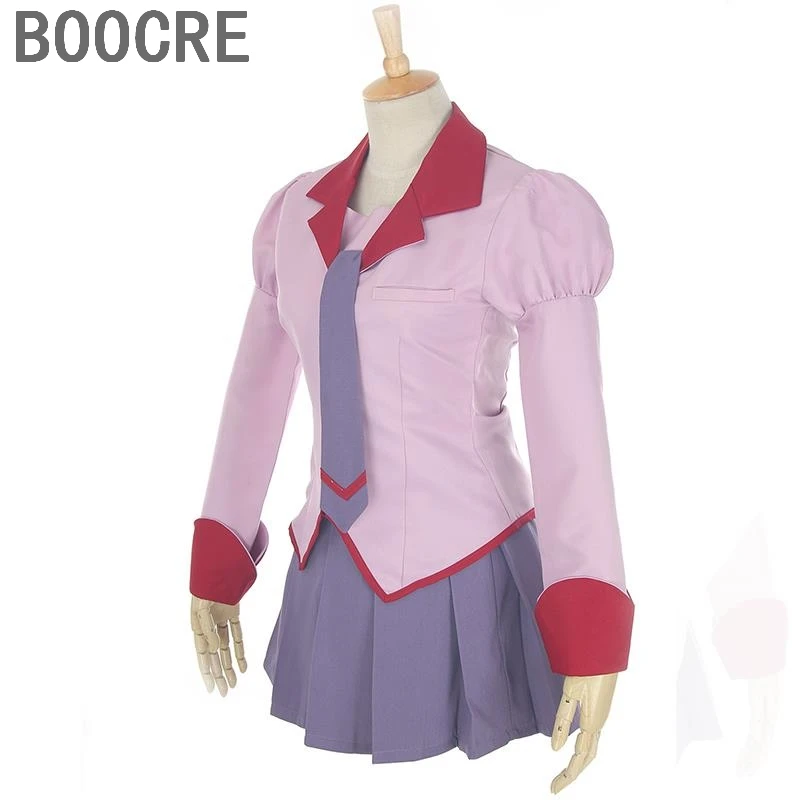 New Free Shipping font b Anime b font Bakemonogatari Senjougahara Hitagi Suit School Uniform font b