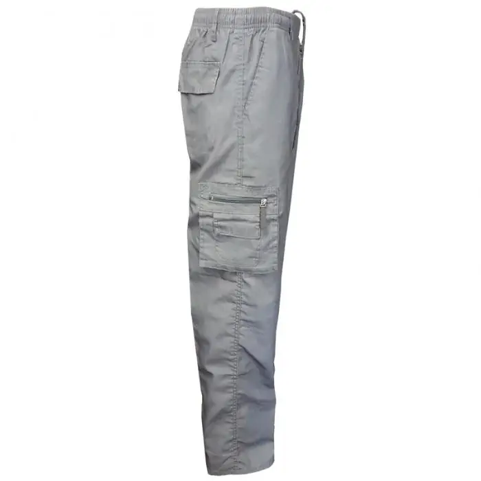 Повседневные мужские брюки средняя талия мульти-карманы Slim Fit Дышащие Брюки XRQ88