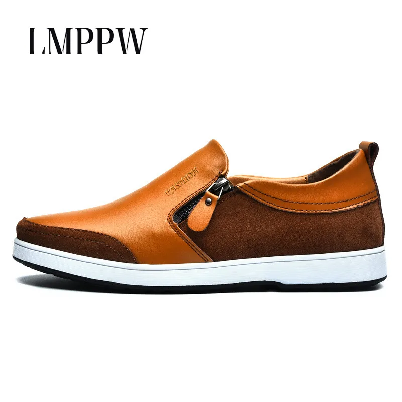 

Luxury Brand Men Loafers Height Increase Shoes Comfortable Genuine Leather Men Casual Shoes Loafers High Quality Balck Blue 2A