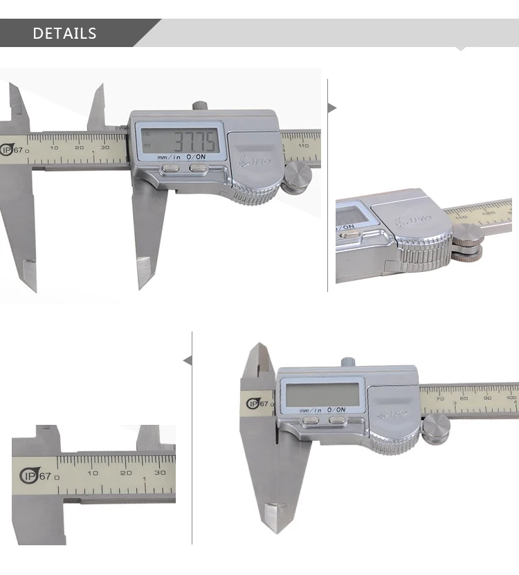 0-150 мм IP67 цифровой штангенциркуль со степенью водонепроницаемости Нержавеющая сталь высокой точности хорошее качество траммель для линейка