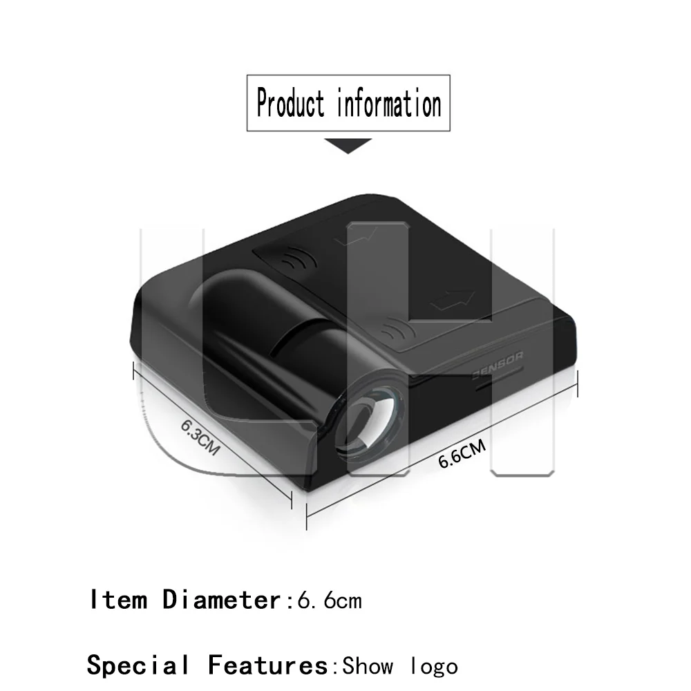 

2PCS Led Car Door Welcome Logo Light For Peugeot For Mercedes Benz Projector Ghost Shadow Lamp