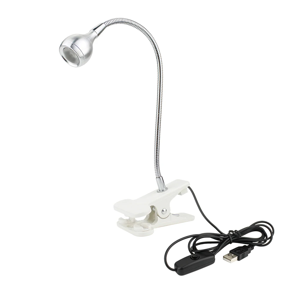 Светодио дный Светодиодная настольная лампа зажим-держатель USB power Гибкая настольная лампа прикроватная лампада книга свет для спальни