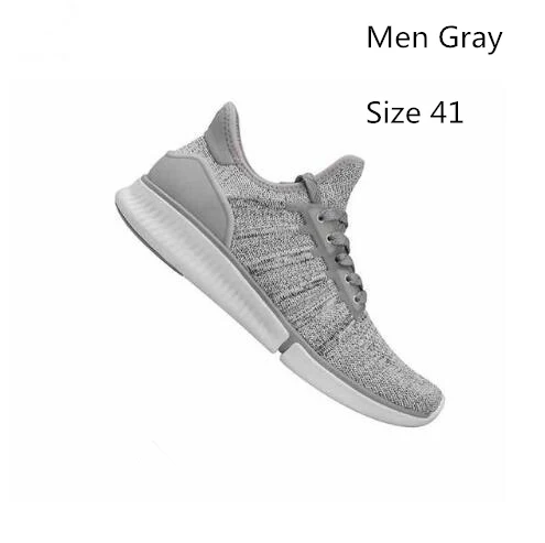 Gray Size 41 Xiaomi Mijia Смарт Кроссовки Спортивная профессиональная Мода IP67 Водонепроницаемый поддержка смарт-чип(не включая - Цвет: Gray Size 41