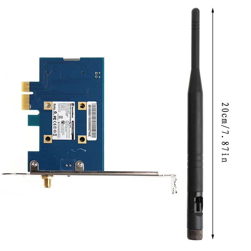 

1 Set RTL8188CE 150M PCI-E Wireless LAN Card Desktop Adapter Support WIFI Transceive High Speed