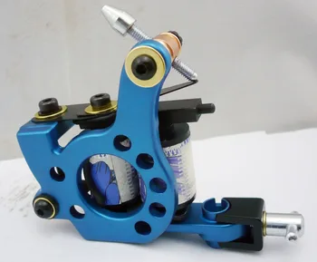 

10Pcs/lot Pro Casting Iron Tattoo Machine 10 Wraps coil stainless steel Tattoos Body Art Gun Coil Machine LPC-ITM-7035-2B