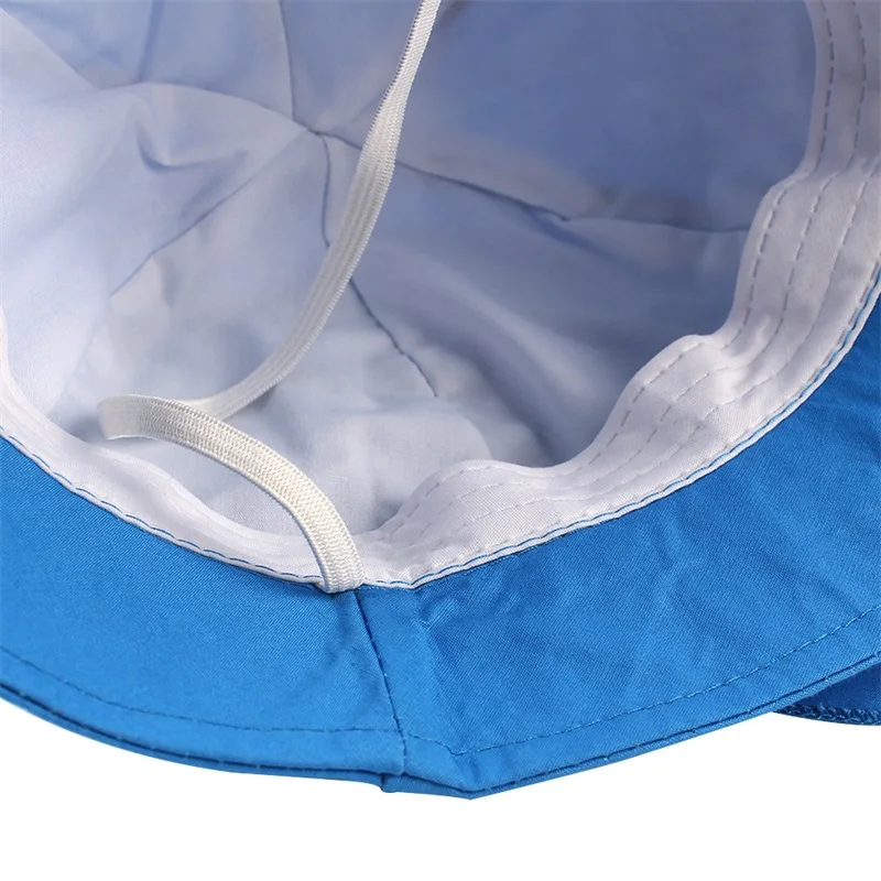 Cotton Panama Neck Protect Baby Hat For Girls Fashion Kids Summer Cap Boy Girl Sun Cap Beach Baby Bucket Hat Baby Boy Clothing (4)
